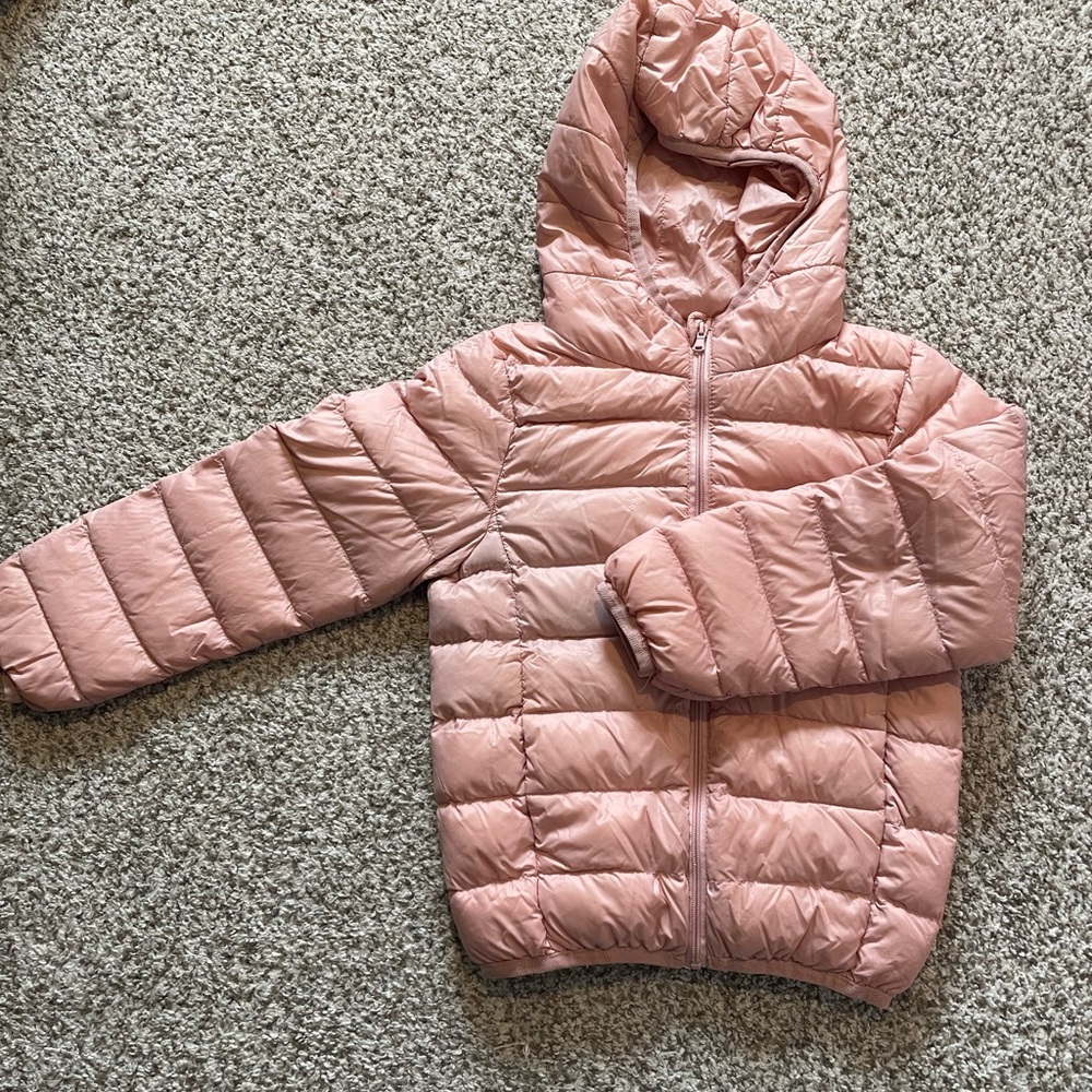 Kids Pink Puffer Jacket
